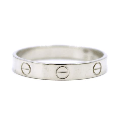 silver cartier love|cartier love ring price list.